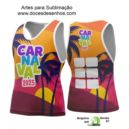 Arte Uniforme Camisa - Bloco Abadá Sublimação Carnaval - 2025