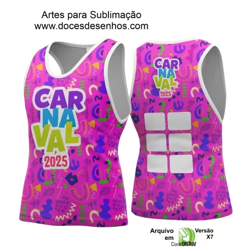 Arte Uniforme Camisa - Bloco Abadá Sublimação Carnaval - 2025