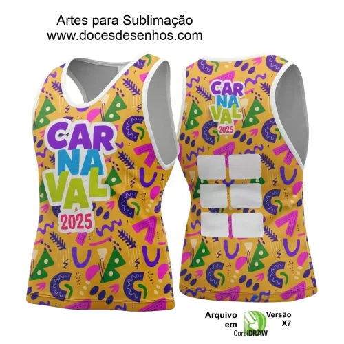 Arte Uniforme Camisa - Bloco Abadá Sublimação Carnaval - 2025