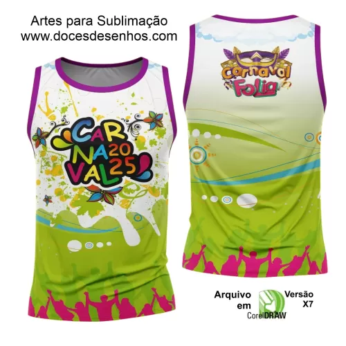 Arte Uniforme Camisa - Bloco Abadá Sublimação Carnaval - 2025