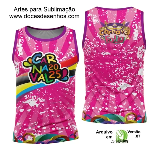 Arte Uniforme Camisa - Bloco Abadá Sublimação Carnaval - 2025