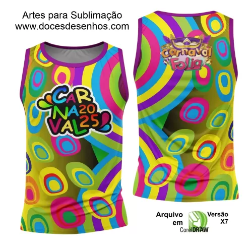 Arte Uniforme Camisa - Bloco Abadá Sublimação Carnaval - 2025