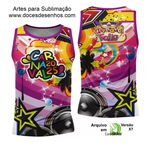 Arte Uniforme Camisa - Bloco Abadá Sublimação Carnaval - 2025