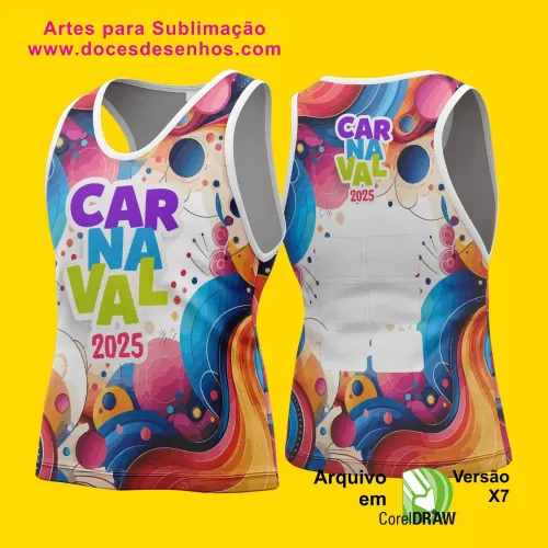 Arte Uniforme Camisa - Bloco Abadá Sublimação Carnaval - 2025