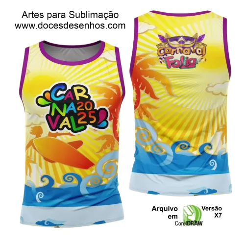 Arte Uniforme Camisa - Bloco Abadá Sublimação Carnaval - 2025