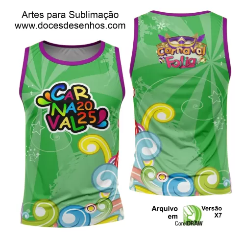 Arte Uniforme Camisa - Bloco Abadá Sublimação Carnaval - 2025