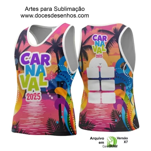 Arte Uniforme Camisa - Bloco Abadá Sublimação Carnaval - 2025