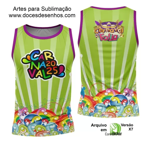 Arte Uniforme Camisa - Bloco Abadá Sublimação Carnaval - 2025