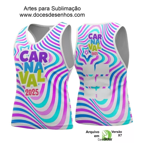 Arte Uniforme Camisa - Bloco Abadá Sublimação Carnaval - 2025