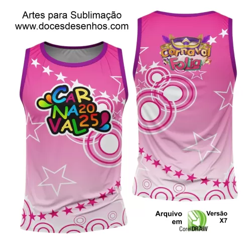 Arte Uniforme Camisa - Bloco Abadá Sublimação Carnaval - 2025