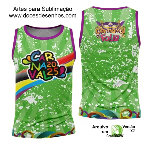 Arte Uniforme Camisa - Bloco Abadá Sublimação Carnaval - 2025