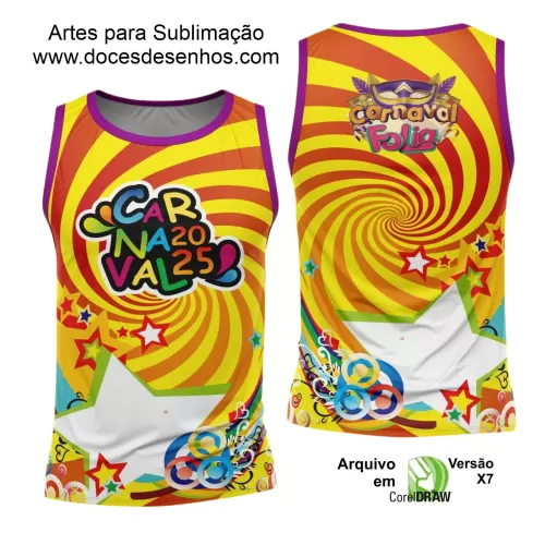 Arte Uniforme Camisa - Bloco Abadá Sublimação Carnaval - 2025