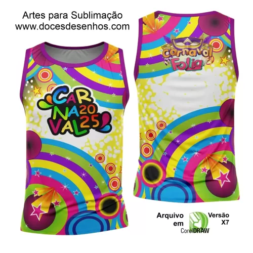 Arte Uniforme Camisa - Bloco Abadá Sublimação Carnaval - 2025