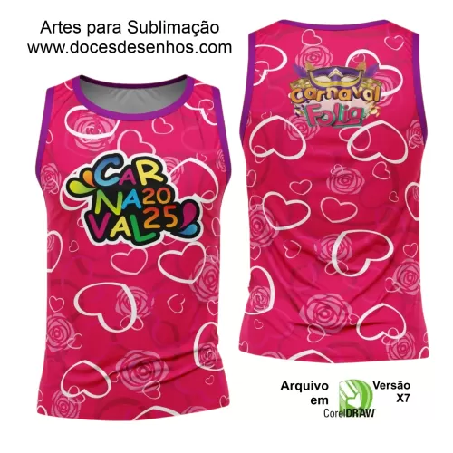 Arte Uniforme Camisa - Bloco Abadá Sublimação Carnaval - 2025