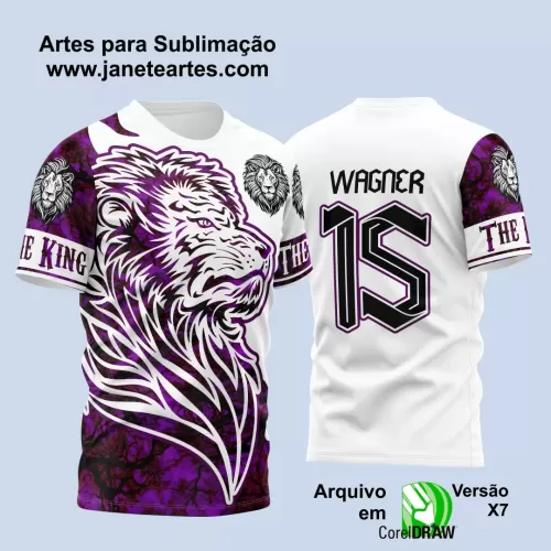 Arte Vetor Camisa  Branca Interclasse  Leão- Jogos Internos  2024 