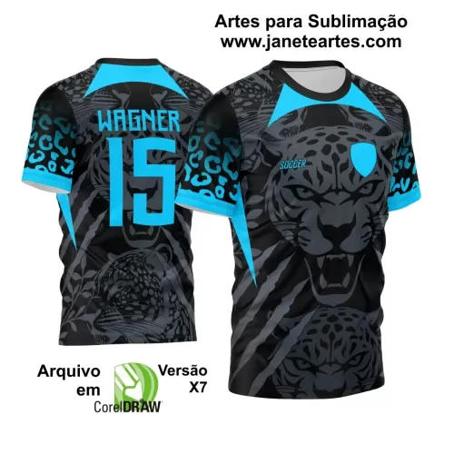 Arte Vetor Camisa Futebol InterClasse 2024 Onça