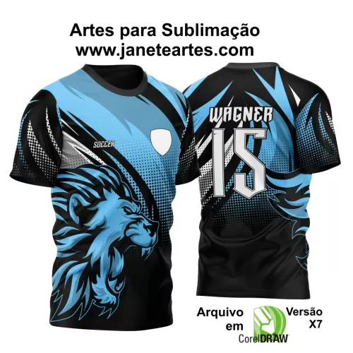 Arte Vetor Camisa InterClasse 2024 Leão Azul