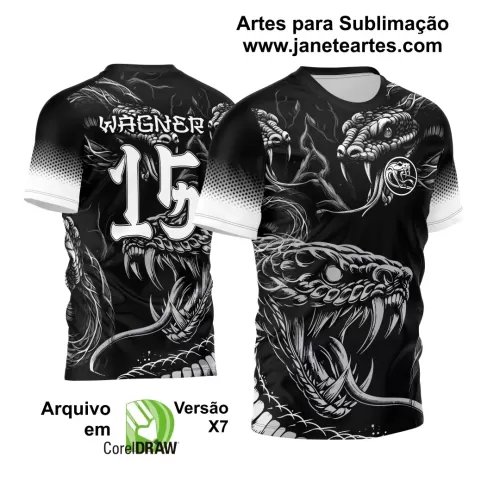 Arte Vetor Camisa InterClasse 2024 Serpente
