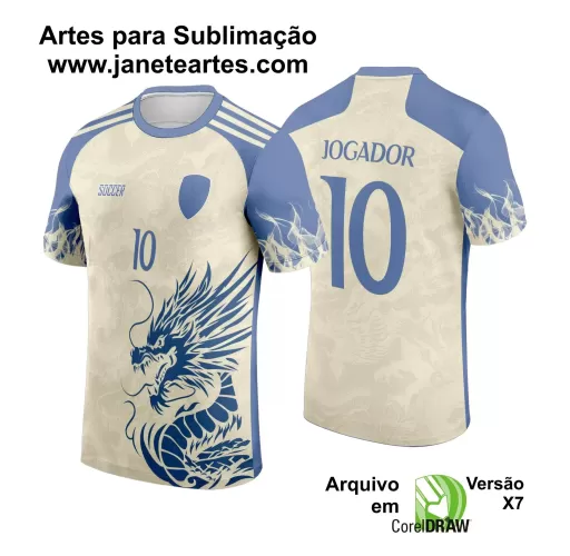 Arte Vetor Camisa - Interclasse 2024 - Jogos Internos 2024 - Time Amador - Dragão