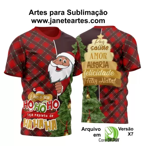 Arte Vetor - Camisa Natalina - Natal 2024 - Natal Família