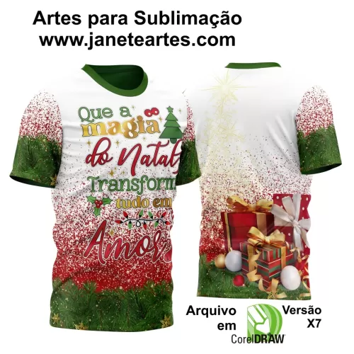 Arte Vetor - Camisa Natalina - Natal 2024 - Natal Família