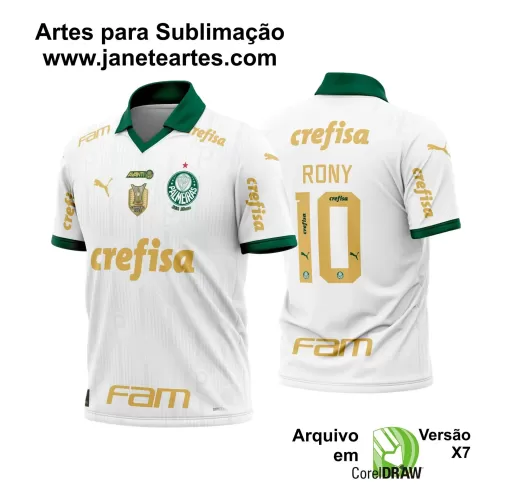Arte Vetor Camisa Palmeiras Reserva 2024 - 2025
