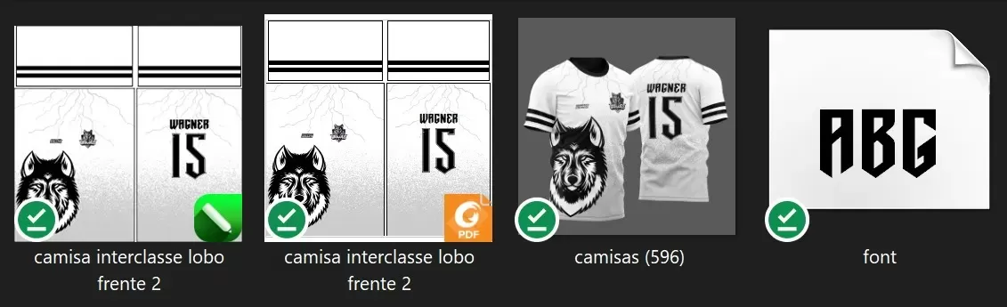 Arte Vetor Camisa Para InterClasse Lobo - Janete Artes