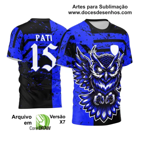 Arte Vetor - Camisa Personalizada de Interclasse - Coruja - 2024 - 2025