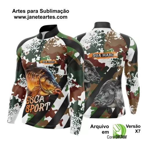 Arte Vetor Camisa - Pesca Esportiva 2024 - 2025