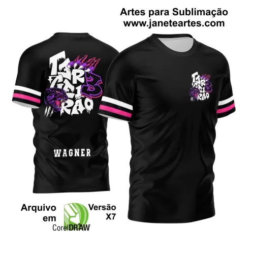 Arte Vetor Camisa Preta - Terceirão 2024 - Interclasse 2024 - Jogos Internos 2024 - Pantera