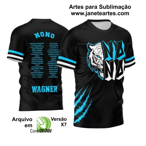 Arte Vetor - Camisa de Formandos - Nono Ano - Tigre - 2024 - 2025