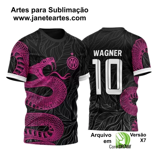 Arte Vetor - Camisa de Interclasse - Cobra - Serpente  2024-2025