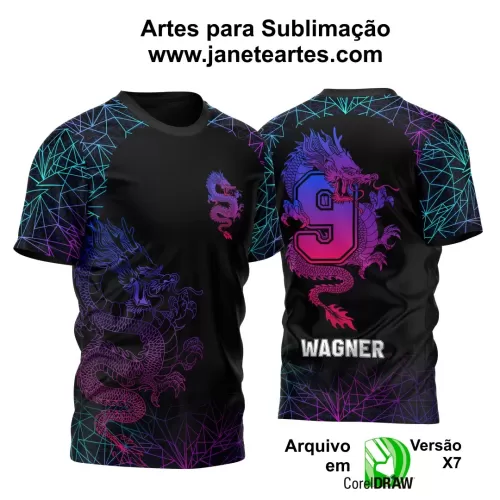 Arte Vetor - Camisa de Interclasse - Dragão 2024-2025