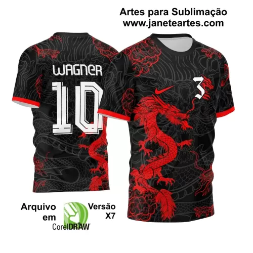 Arte Vetor - Camisa de Interclasse - Dragão 2024-2025