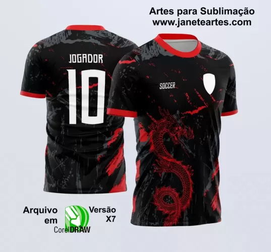 Arte Vetor - Camisa de Interclasse - Dragão 2024-2025