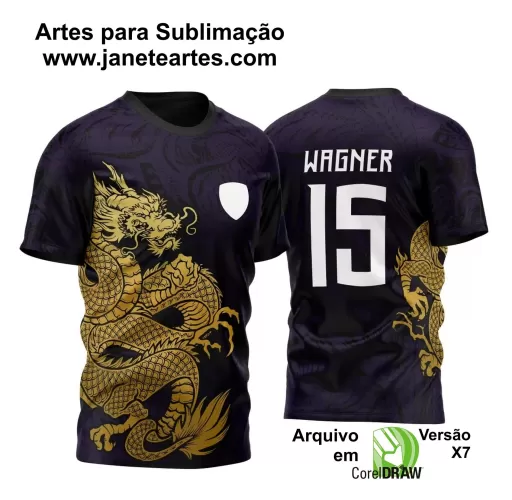 Arte Vetor - Camisa de Interclasse - Dragão 2024-2025