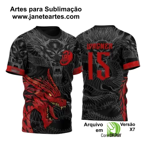 Arte Vetor - Camisa de Interclasse - Dragão 2024-2025