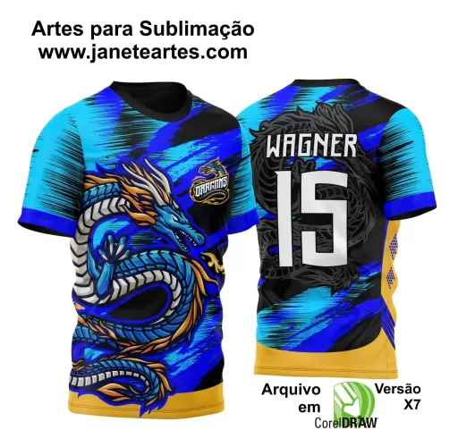 Arte Vetor - Camisa de Interclasse - Dragão 2024-2025