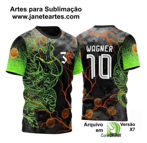 Arte Vetor - Camisa de Interclasse - Dragão 2024-2025