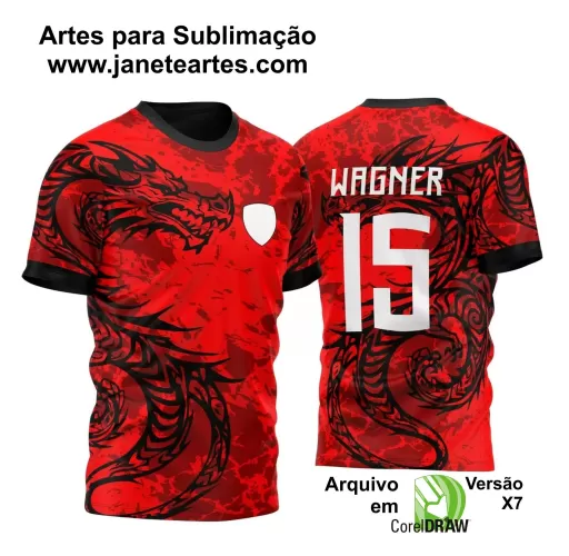 Arte Vetor - Camisa de Interclasse - Dragão 2024-2025