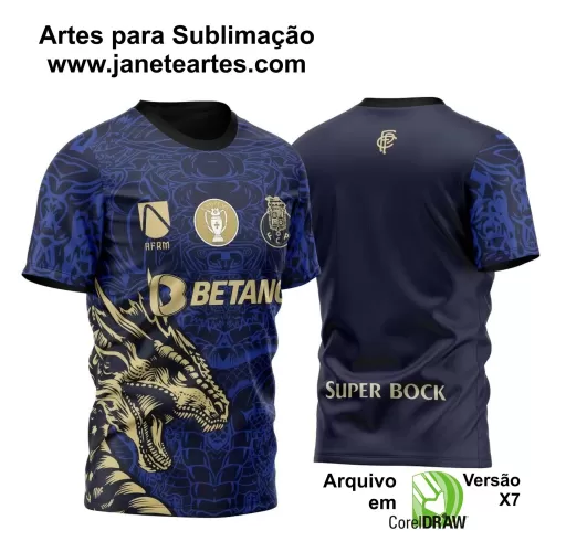 Arte Vetor - Camisa de Interclasse - Dragão 2024-2025