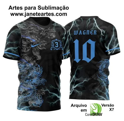 Arte Vetor - Camisa de Interclasse - Dragão 2024-2025