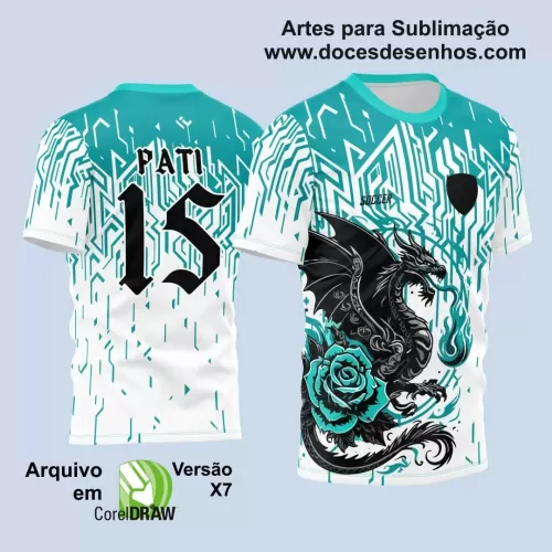 Arte Vetor - Camisa de Interclasse - Dragão -  2024 - 2025