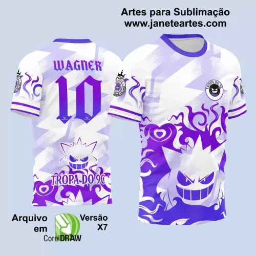 Arte Vetor - Camisa de Interclasse - Gengar  2024 - 2025