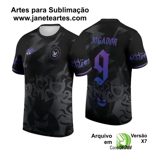 Arte Vetor - Camisa de Interclasse - Gengar  2024 - 2025