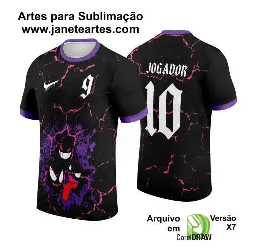 Arte Vetor - Camisa de Interclasse - Gengar  2024 - 2025