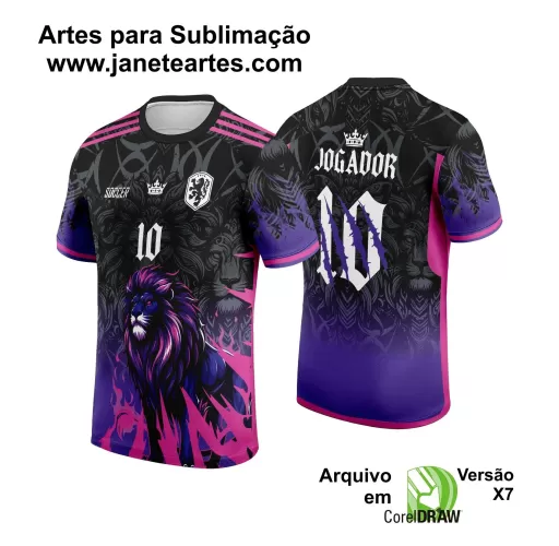 Arte Vetor - Camisa de Interclasse - Jogos Internos - Leão - 2024 - 2025