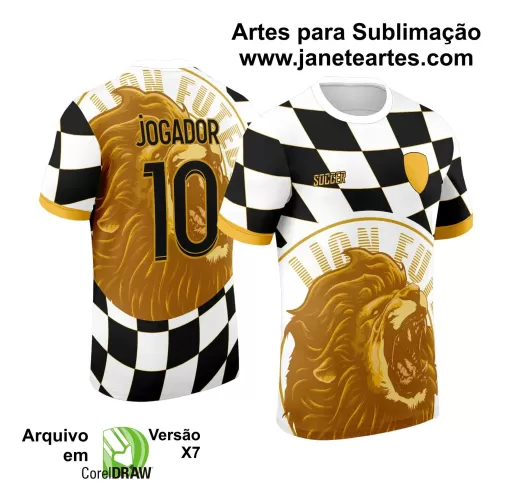 Arte Vetor - Camisa de Interclasse - Jogos Internos - Leão - 2024 - 2025