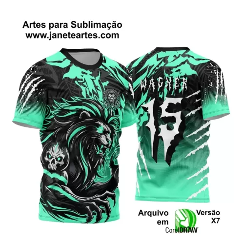 Arte Vetor - Camisa de Interclasse - Jogos Internos - Leão - 2024 - 2025