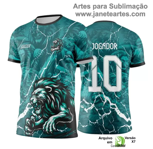 Arte Vetor - Camisa de Interclasse - Jogos Internos - Leão - 2024 - 2025